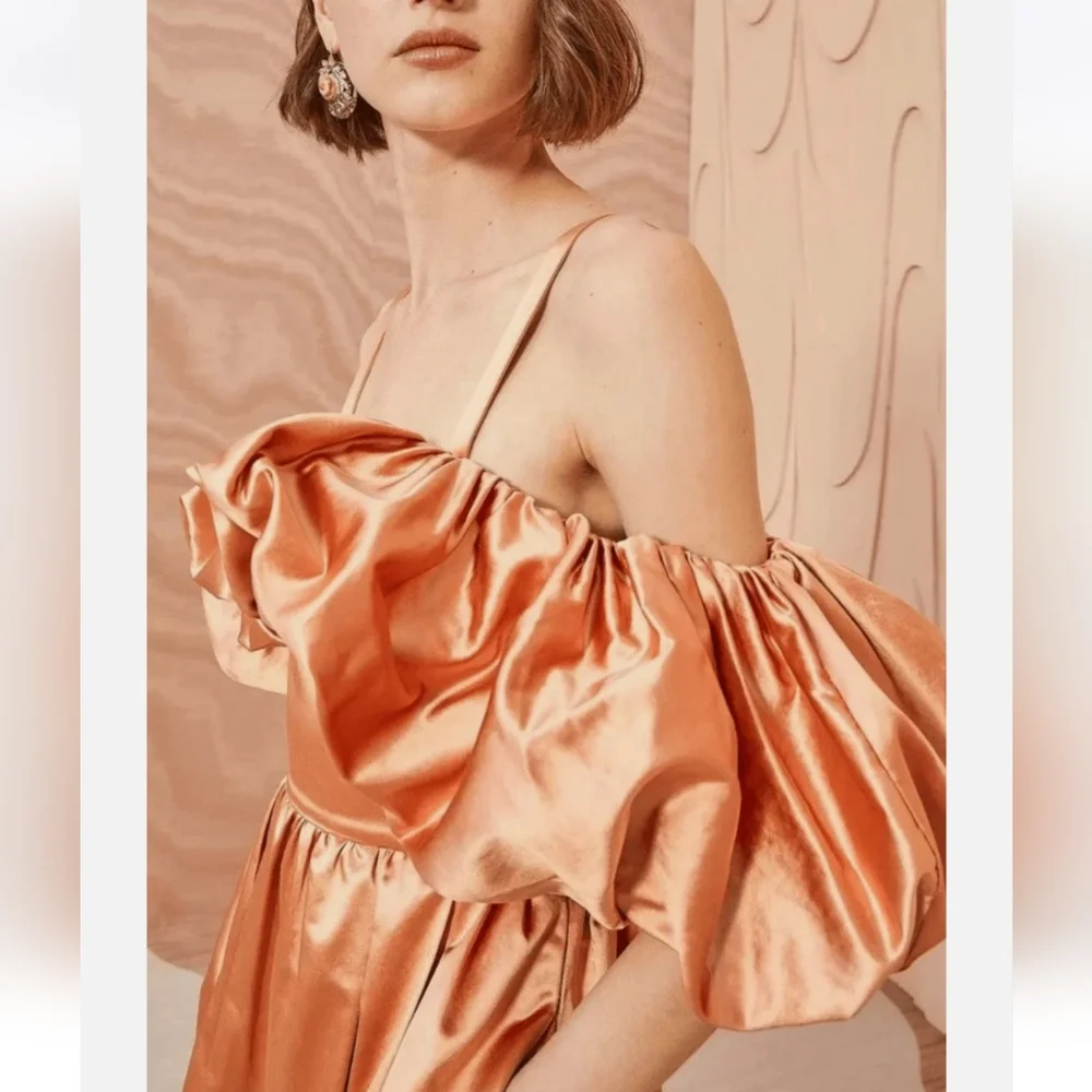 NWOT. Ulla Johnson | Lelita Dress Copper Gold - Picture 2 of 6